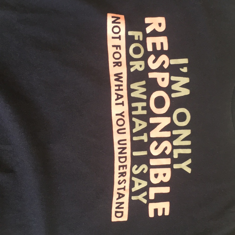 Navy Blue Graphic Tee - Picture 2 of 4